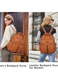 Washed Large Capacity Multi-Pocket Backpack
