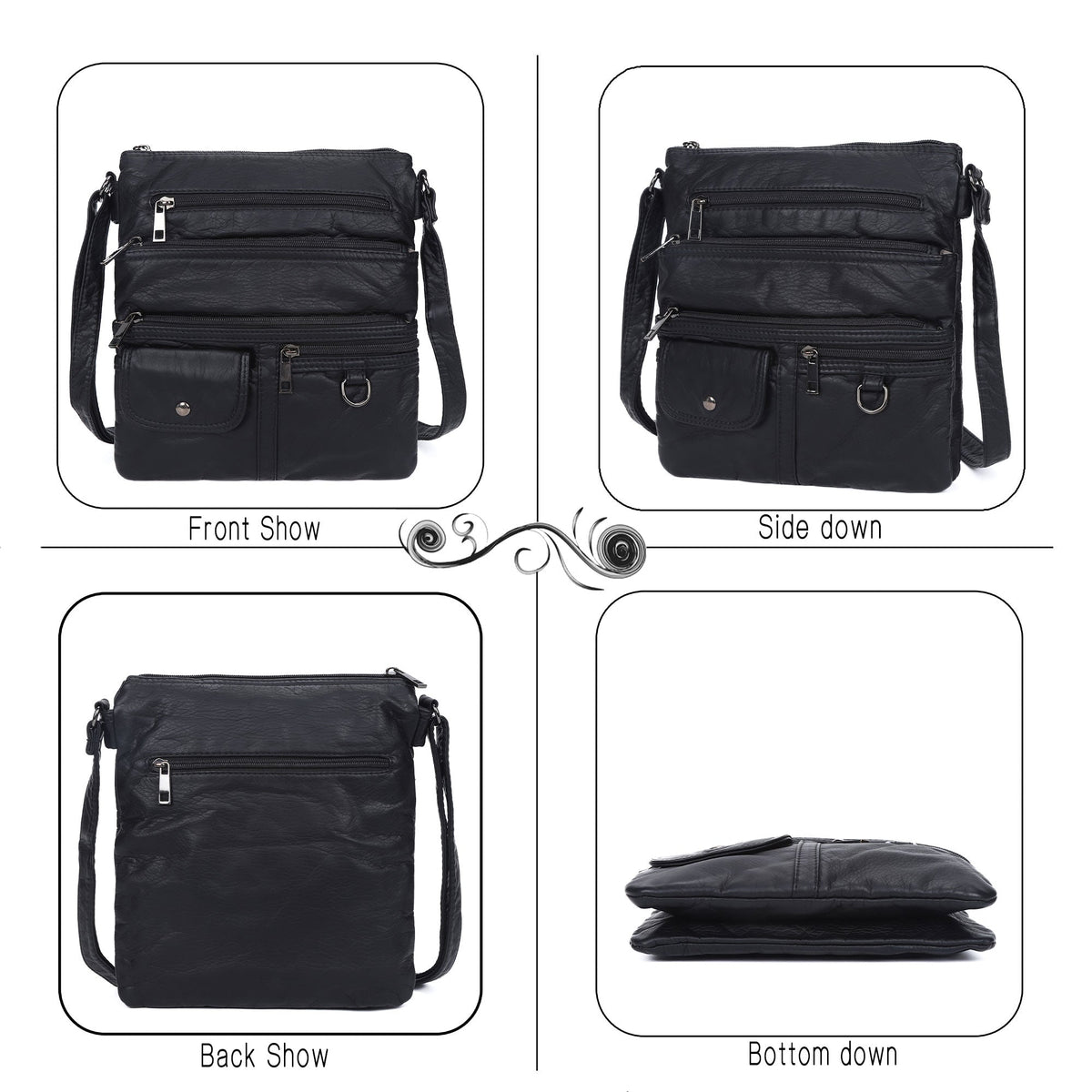 Small Retro Crossbody Pocket Purse-Angelkiss Bag