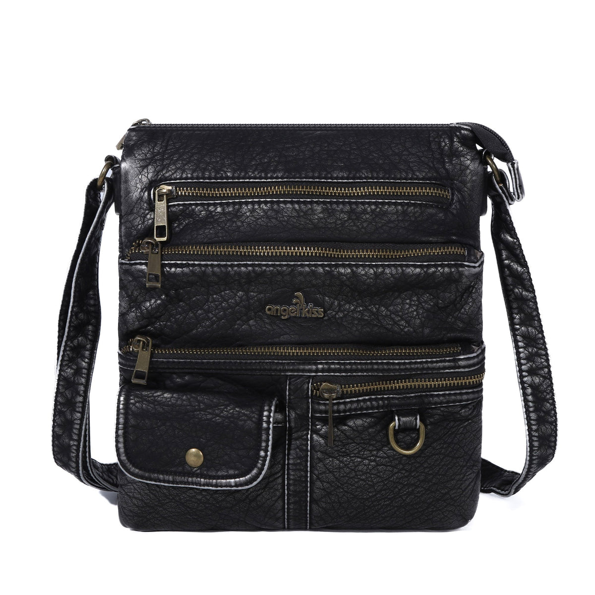 Vintage solid color fashion crossbody bag-Angelkiss Bag