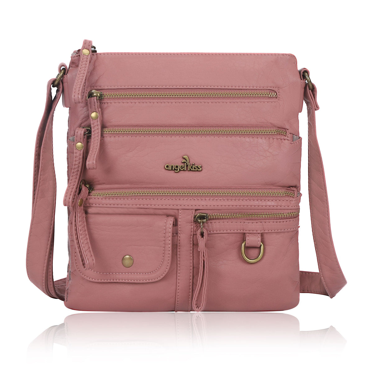 Vintage solid color fashion crossbody bag-Angelkiss Bag
