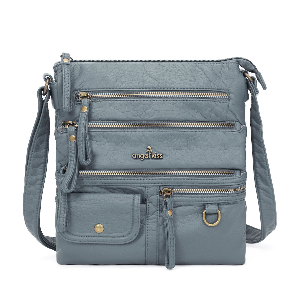 Vintage solid color fashion crossbody bag-Angelkiss Bag