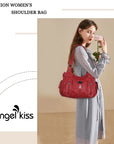 PU Multi-Zipper Classic Hobo Bags