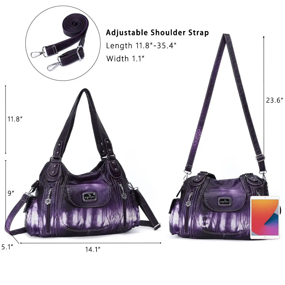 Adjustable Strap Printed Hobo Shoulder bag