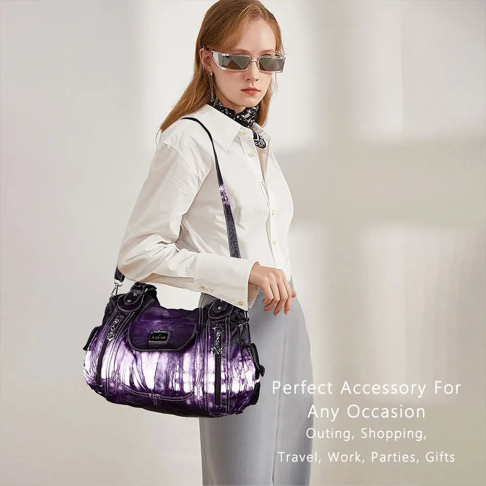 Adjustable Strap Printed Hobo Shoulder bag