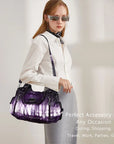 Adjustable Strap Printed Hobo Shoulder bag