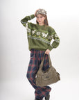 Vegan Leather Shoulder Hobo Purse with Multi-Pocket