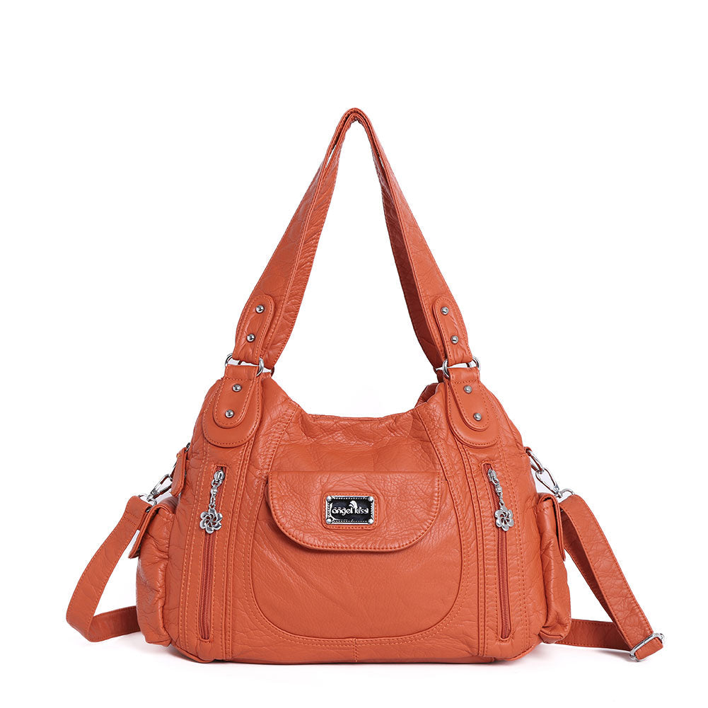 Women  handbag with High Quality Washed PU and Multi-pack-Angelkiss Bag
