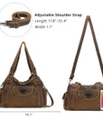 Women  handbag with High Quality Washed PU Multi Purpose tote bag-Angelkiss Bag
