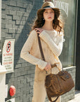 Women  handbag with High Quality Washed PU Multi Purpose tote bag-Angelkiss Bag