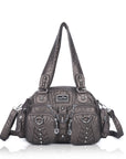Washed Desigher Handbag For Women with Multi pockets-Angelkiss Bag