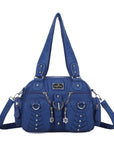 Washed Desigher Handbag For Women with Multi pockets-Angelkiss Bag