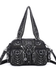 Multi-Pocket Top Handle Shoulder Purse for Women
