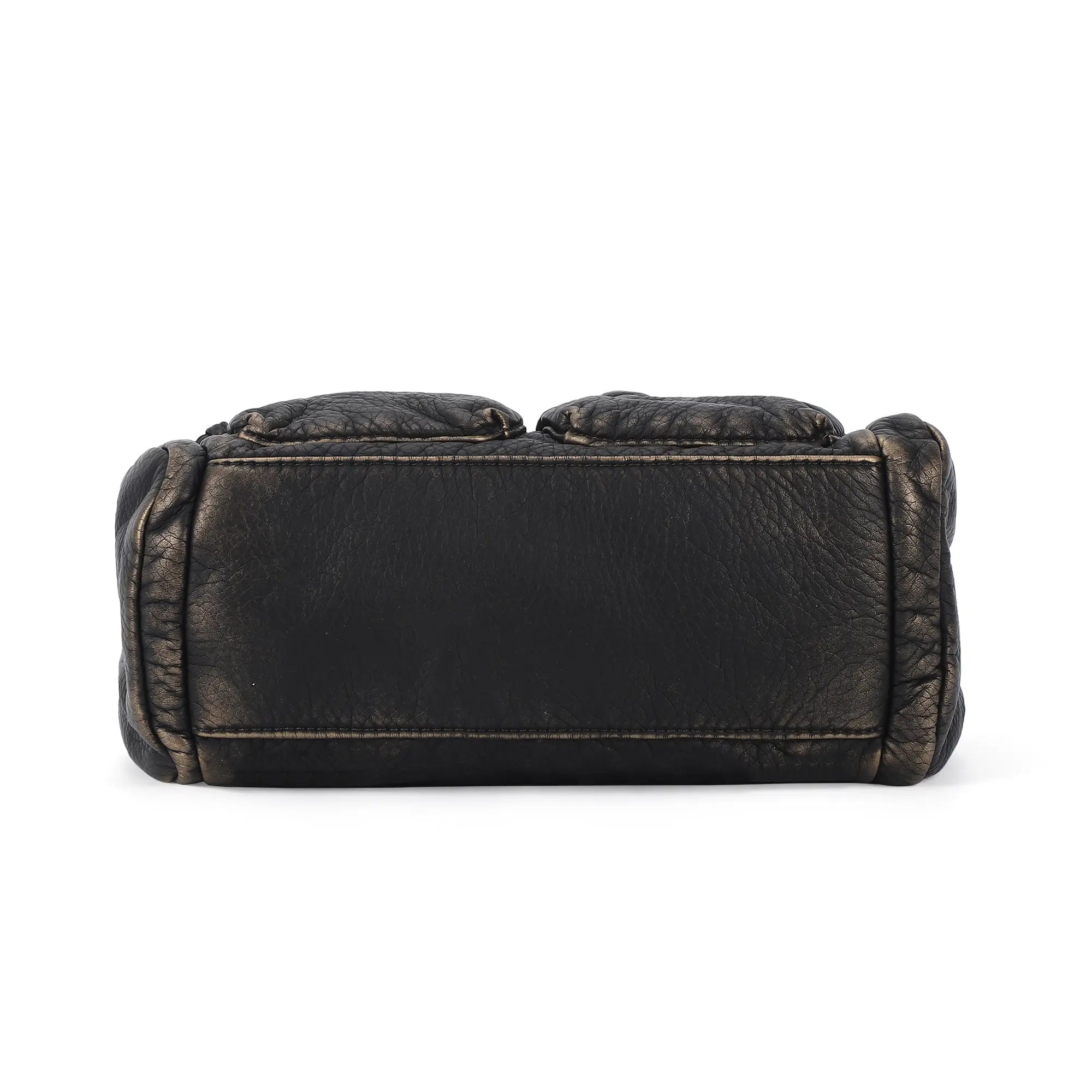 Grunge Style Top Handle Handbag – Studded Biker Shoulder Purse