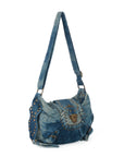 Western Studded Denim Shoulder & Crossbody Bag