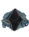 Western Studded Denim Shoulder & Crossbody Bag
