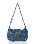 Western Studded Denim Shoulder & Crossbody Bag
