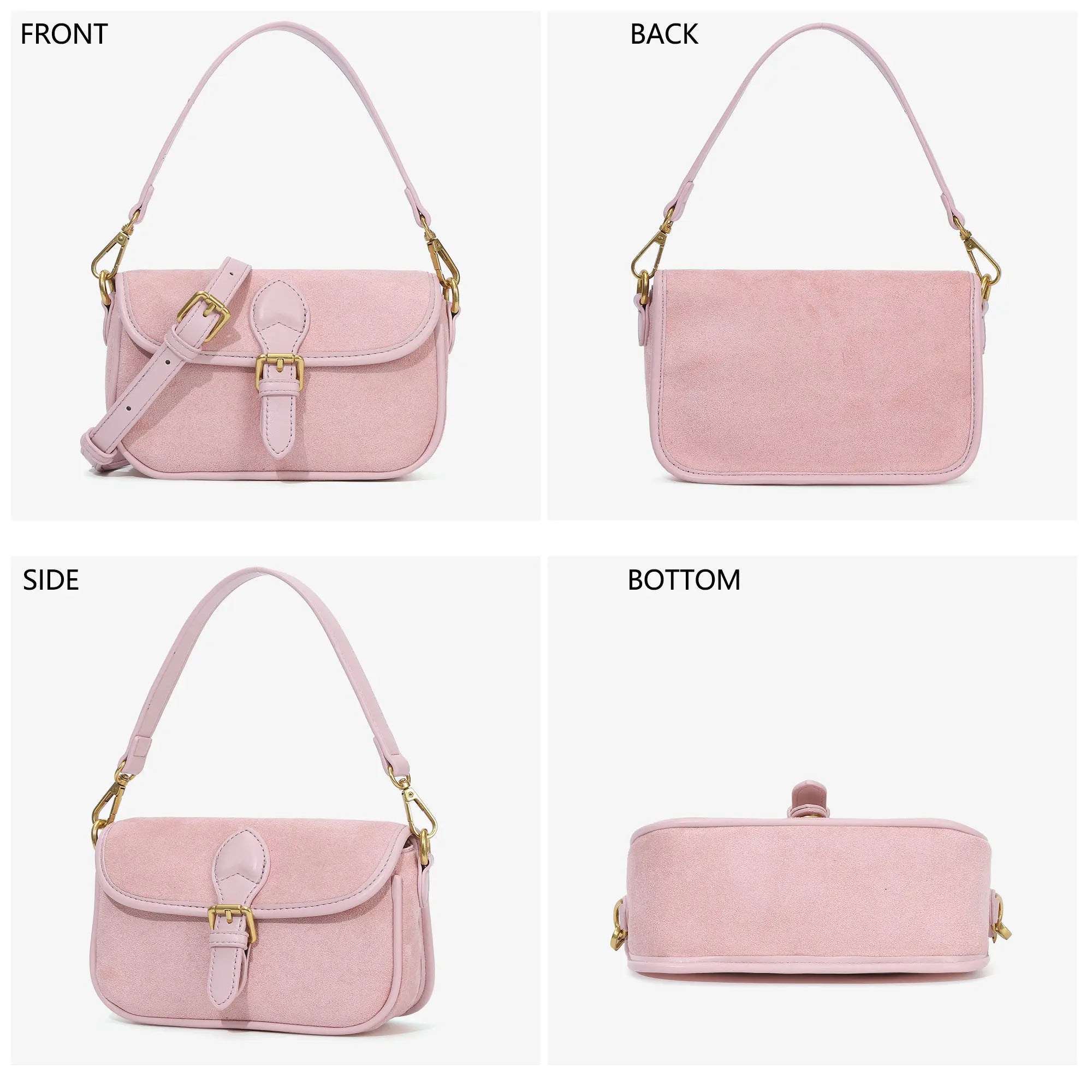 Mini Suede Convertible Shoulder Bag