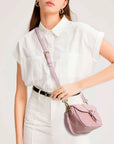 Mini Suede Convertible Shoulder Bag