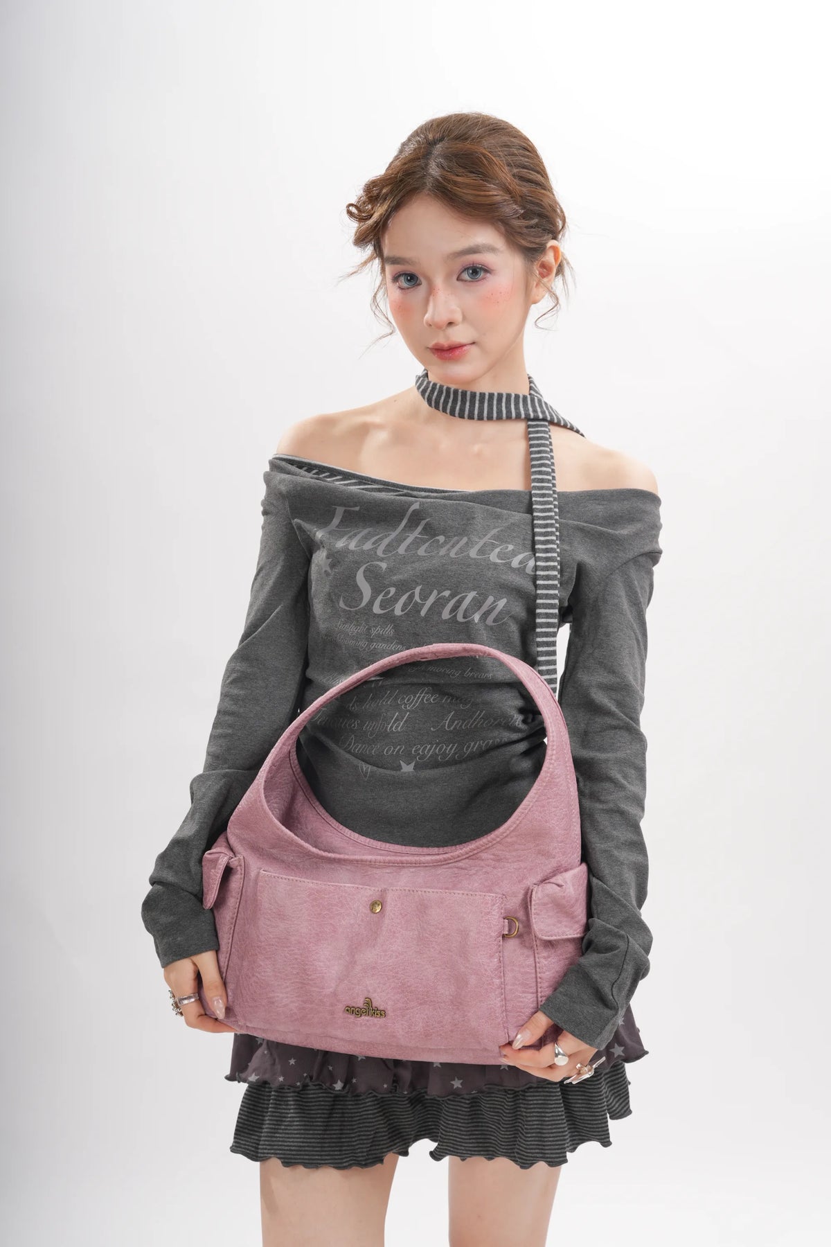 Vintage Moto Crescent Shoulder Bag