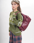 Vintage Moto Crescent Shoulder Bag