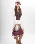 Vintage Moto Crescent Shoulder Bag