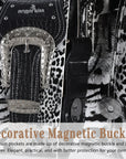 Y2K Leopard Print Studded Large Satchel Bag