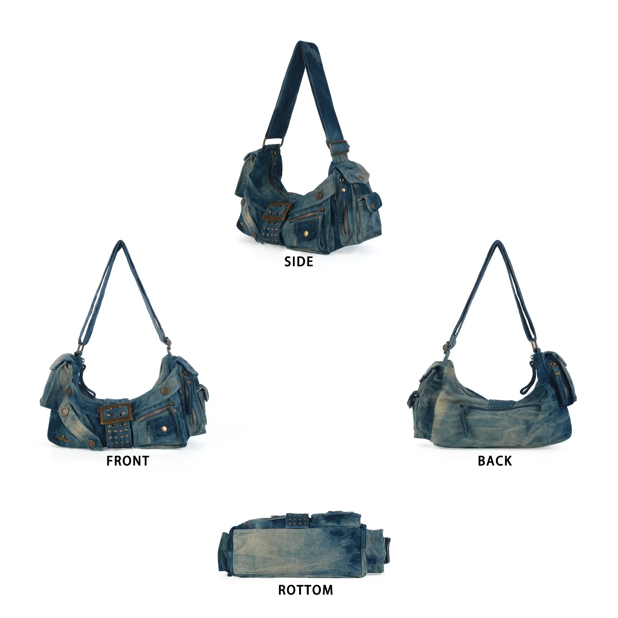 Small Western Denim Shoulder Bag