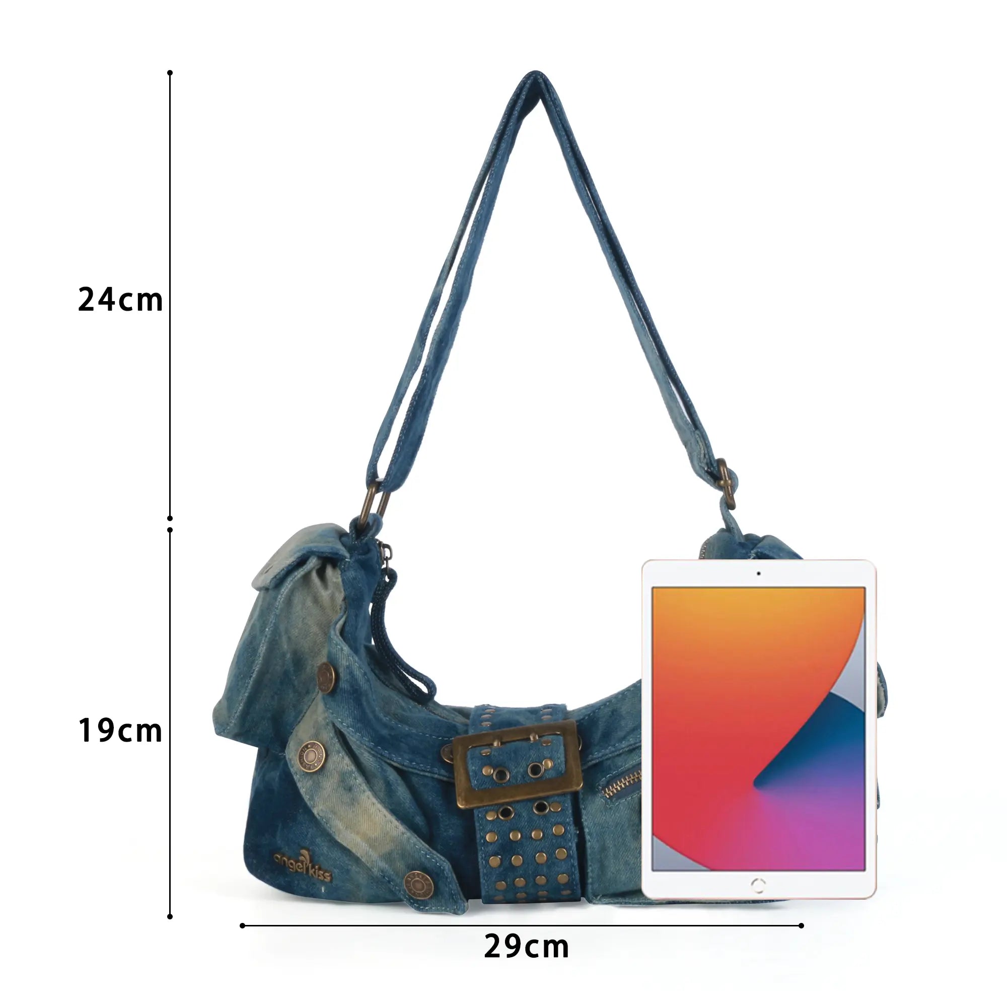 Small Western Denim Shoulder Bag