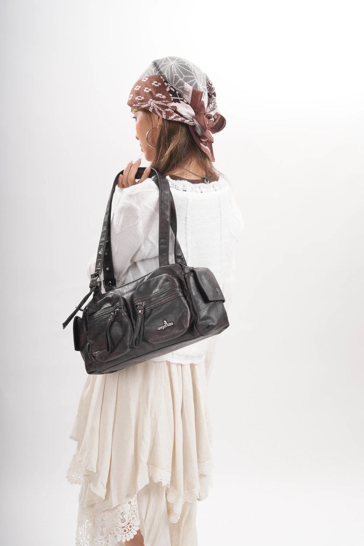Women’s Multi-Pocket Satchel Purse | Shoulder &amp; Crossbody Handbag