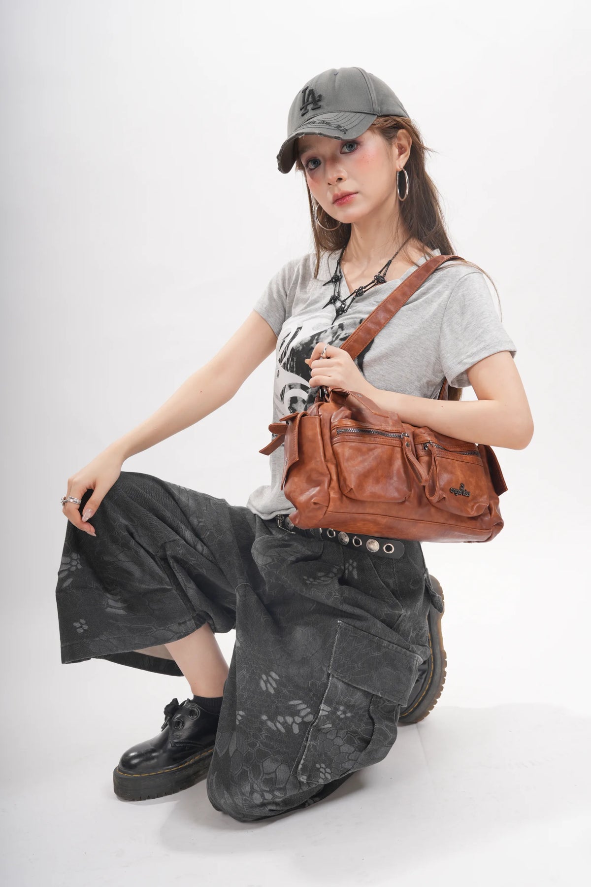 Women’s Multi-Pocket Satchel Purse | Shoulder &amp; Crossbody Handbag