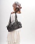 Women’s Multi-Pocket Satchel Purse | Shoulder & Crossbody Handbag