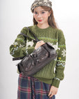 Women’s Multi-Pocket Satchel Purse | Shoulder & Crossbody Handbag