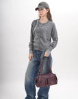 Women’s Multi-Pocket Satchel Purse | Shoulder & Crossbody Handbag