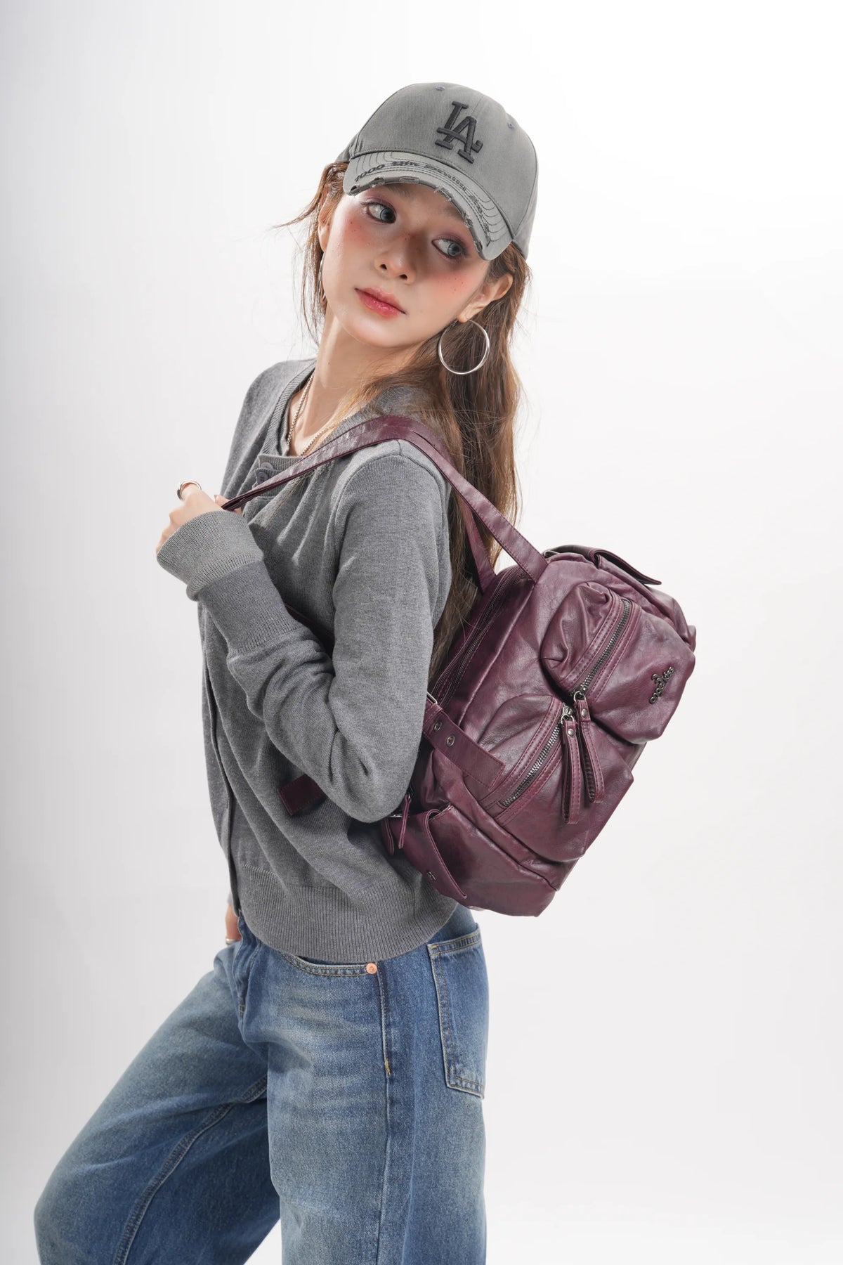 Women’s Multi-Pocket Satchel Purse | Shoulder &amp; Crossbody Handbag