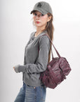 Women’s Multi-Pocket Satchel Purse | Shoulder & Crossbody Handbag