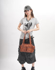 Women’s Multi-Pocket Satchel Purse | Shoulder & Crossbody Handbag