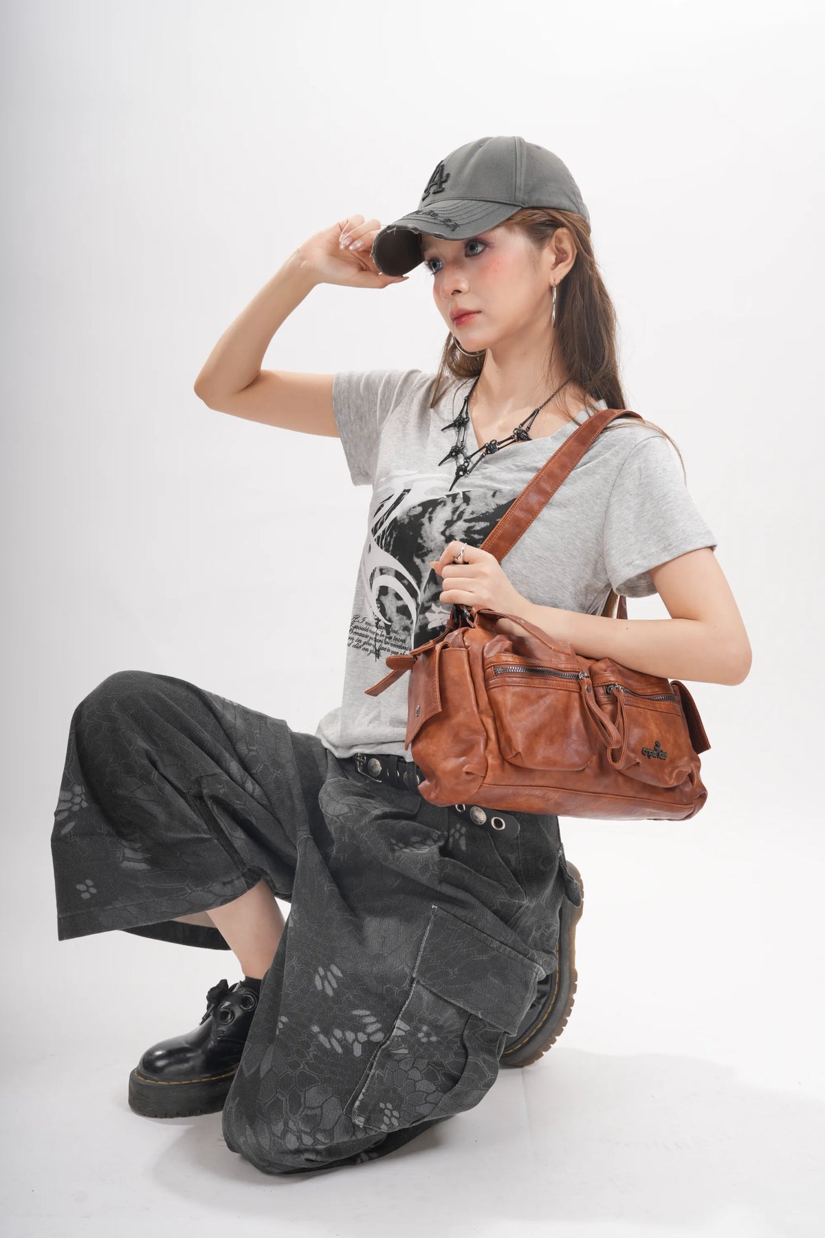 Women’s Multi-Pocket Satchel Purse | Shoulder &amp; Crossbody Handbag