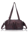 Women’s Multi-Pocket Satchel Purse | Shoulder & Crossbody Handbag