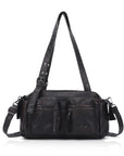 Women’s Multi-Pocket Satchel Purse | Shoulder & Crossbody Handbag