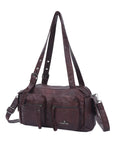 Women’s Multi-Pocket Satchel Purse | Shoulder & Crossbody Handbag