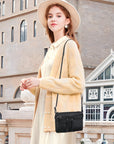Multi-Zip Crossbody Purse with Tassel Pulls
