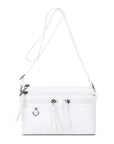 Multi-Zip Crossbody Purse with Tassel Pulls