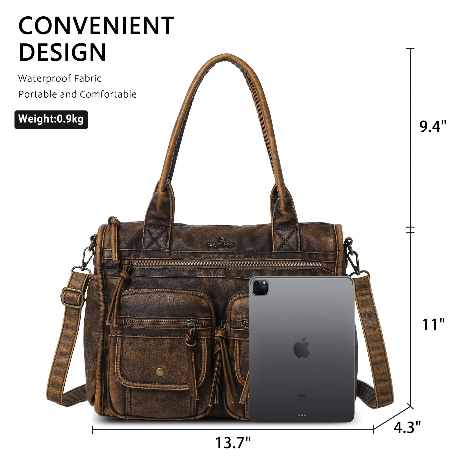 Multi-Pocket Everyday Shoulder Bag