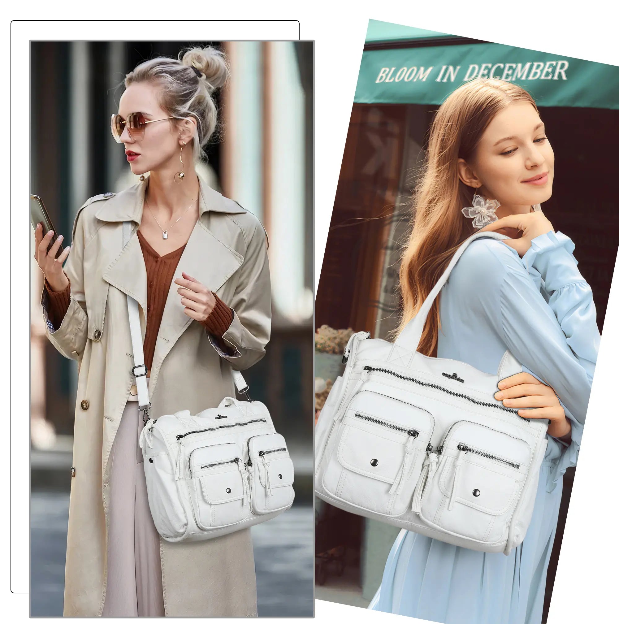 Multi-Pocket Everyday Shoulder Bag