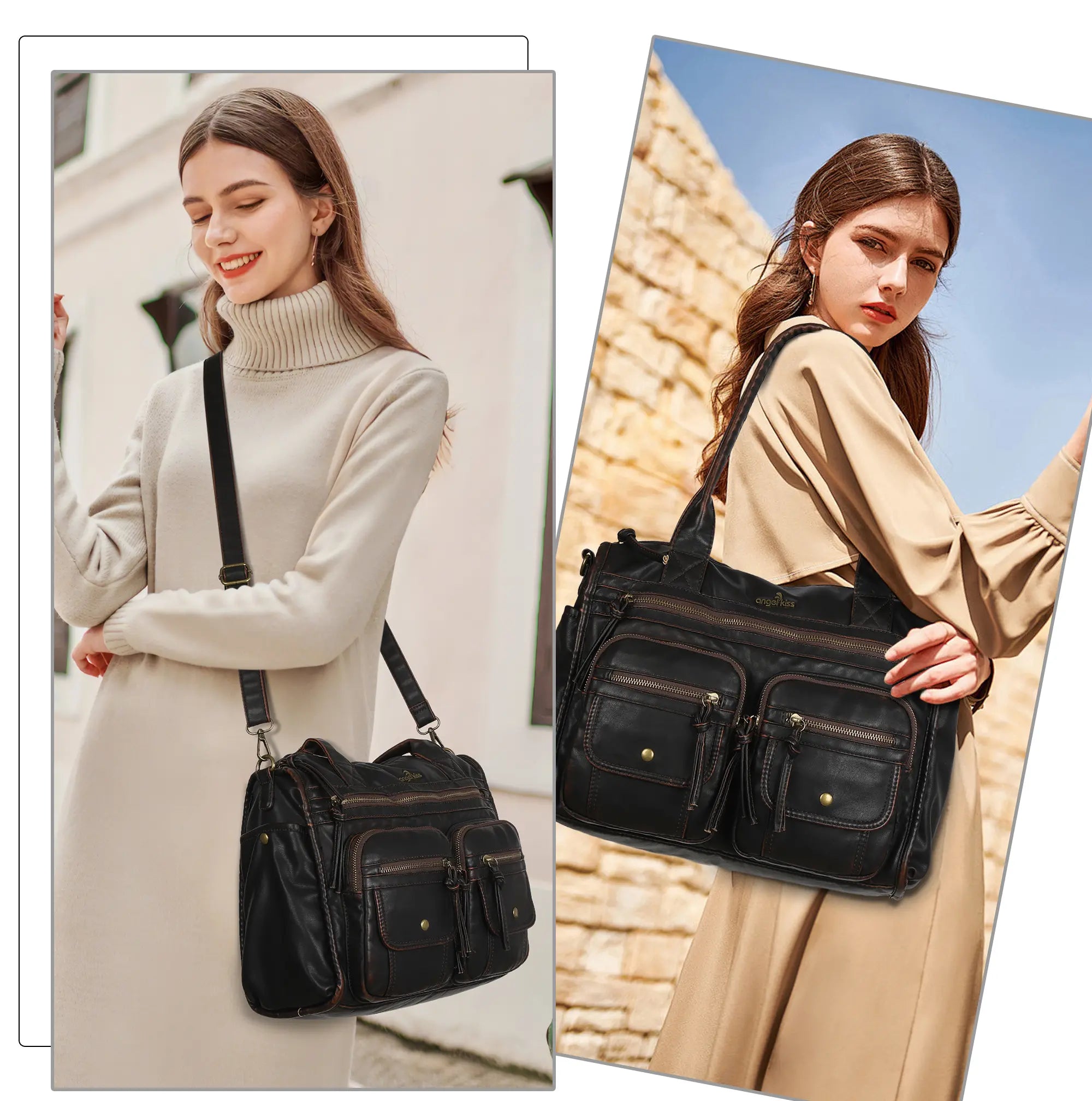 Multi-Pocket Everyday Shoulder Bag