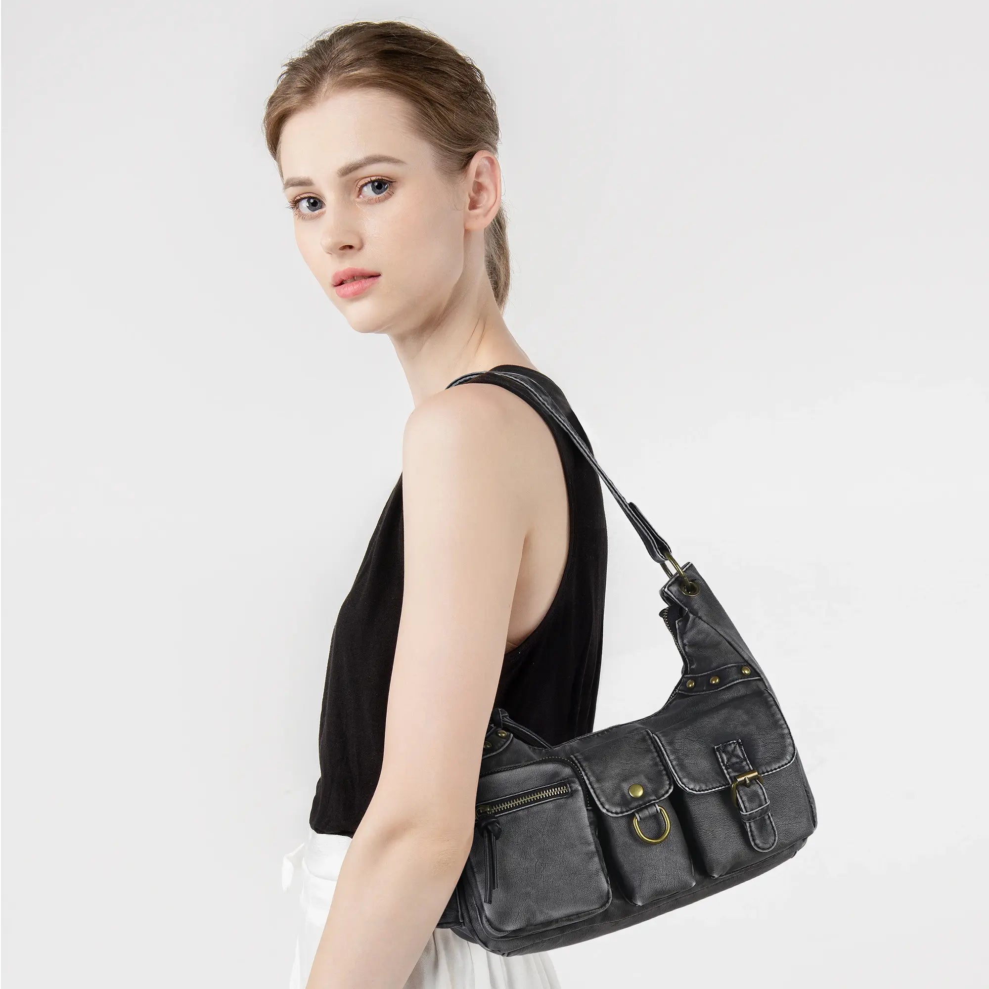 Small Multi-Pocket Shoulder &amp; Crossbody Bag