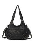 Hobo Purses Vegan Leather Retro Metal Studs Y2K Designer Bags for Women