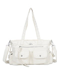 Solid color Wash Comfort Classic tote/Hobo bag-Angelkiss Bag