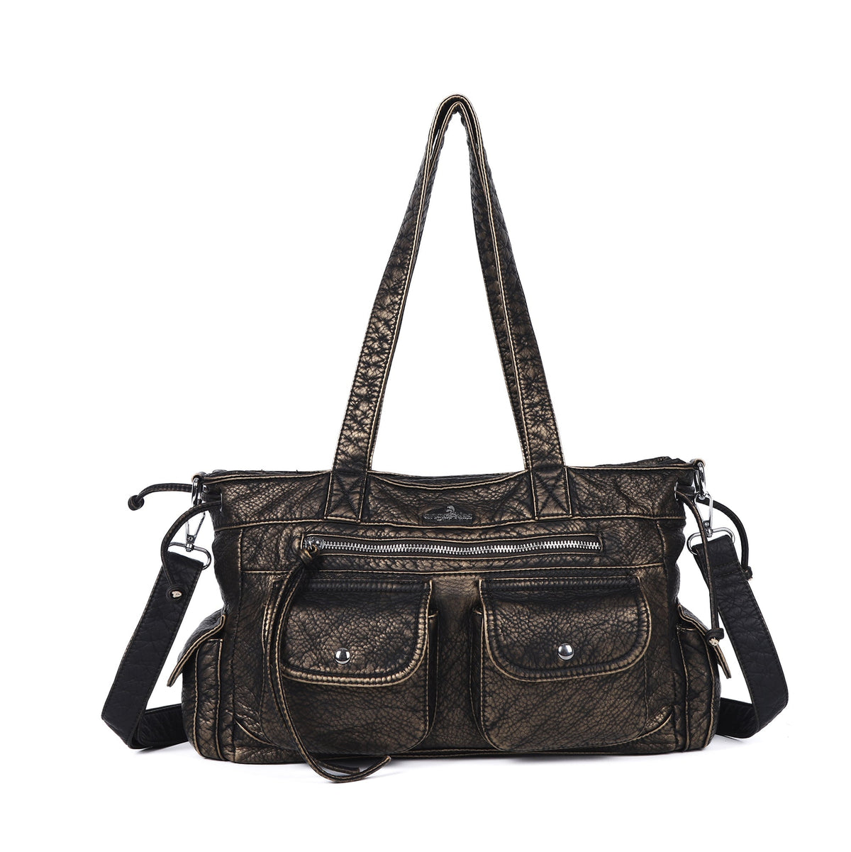 Solid color Wash Comfort Classic tote/Hobo bag-Angelkiss Bag