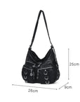 Street Style Multi-Pocket Crossbody Bag